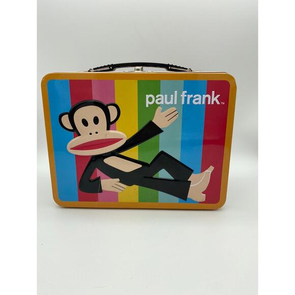 Vintage Paul Frank Metal Tin Lunch Box 90’s. - Picture 1 of 4